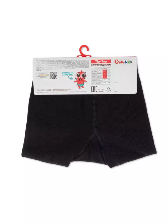 Колготки детские tip-top (мордашки) 572 черный-cветло-розовый, 17С-60СП, 80-86 (14), CONTE-KIDS,  - 3