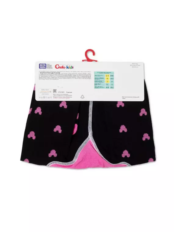 Колготки детские conte-kids ©disney 600 черный-розовый, 17С-130СПМ, 80-86 (14), CONTE-KIDS,  - 4