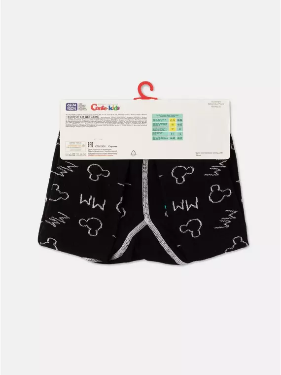 Колготки детские conte-kids ©disney 601 черный-бирюза, 17С-130СПМ, 62-74 (12), CONTE-KIDS,  - 4