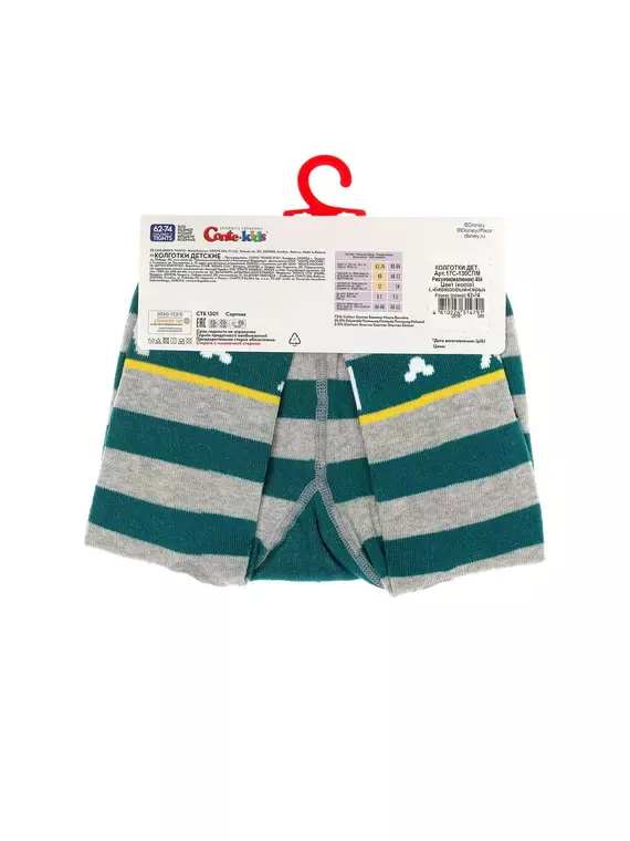 Колготки детские conte-kids disney 456 темно-бирюзовый-серый, 17С-130СПМ, 62-74 (12), CONTE-KIDS,  - 4