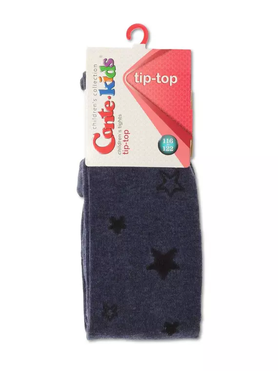 Колготки детские хлопковые conte-kids tip-top 543 темный джинс, 4С-04СП, 116-122 (18), CONTE-KIDS,  - 2