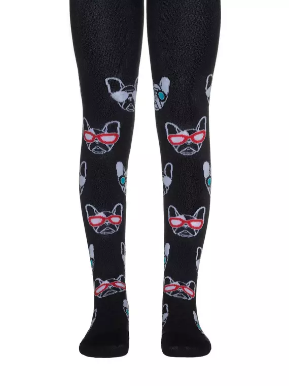 Колготки детские хлопковые conte-kids tip-top 548 черный, 4С-02СП, 104-110 (16), CONTE-KIDS,  - 1