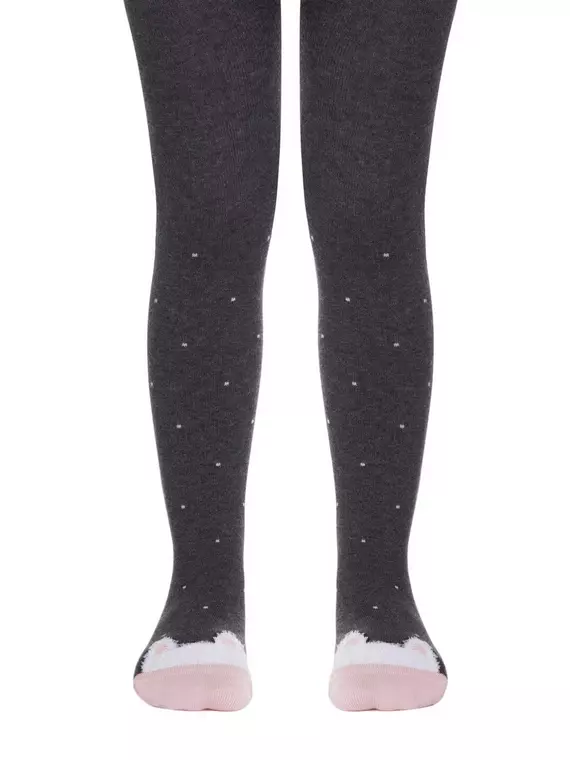 Колготки детские tip-top 504 темно-серый, 18С-266/1СП, 92-98 (14), CONTE-KIDS,  - 2