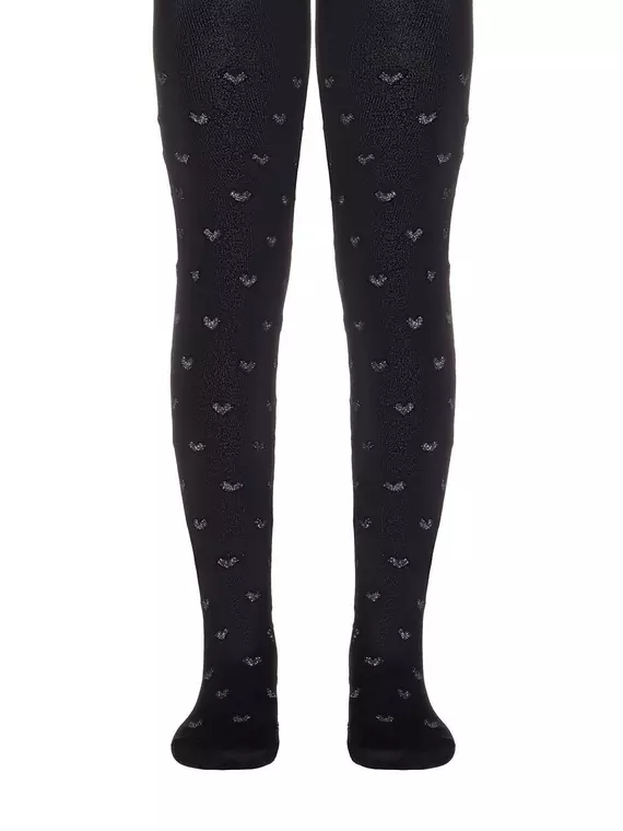 Колготки детские хлопковые conte-kids tip-top с люрексом 547 черный, 19С-36СП, 150-152 (22), CONTE-KIDS,  - 1
