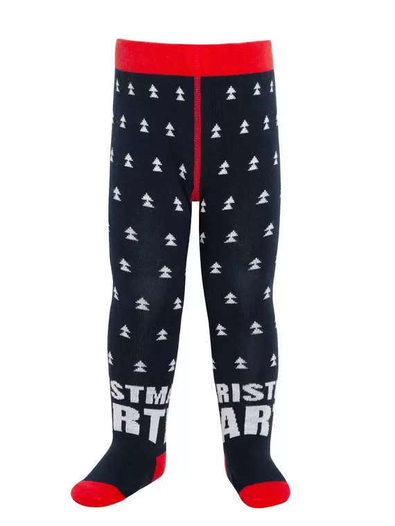 Колготки детские новогодние conte-kids new year 584 т.синий, 21С-31/1СП, 80-86 (14), CONTE-KIDS,  - 2