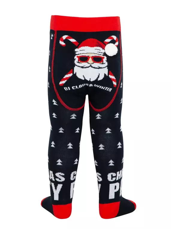 Колготки детские новогодние conte-kids new year 584 т.синий, 21С-31/1СП, 80-86 (14), CONTE-KIDS,  - 1