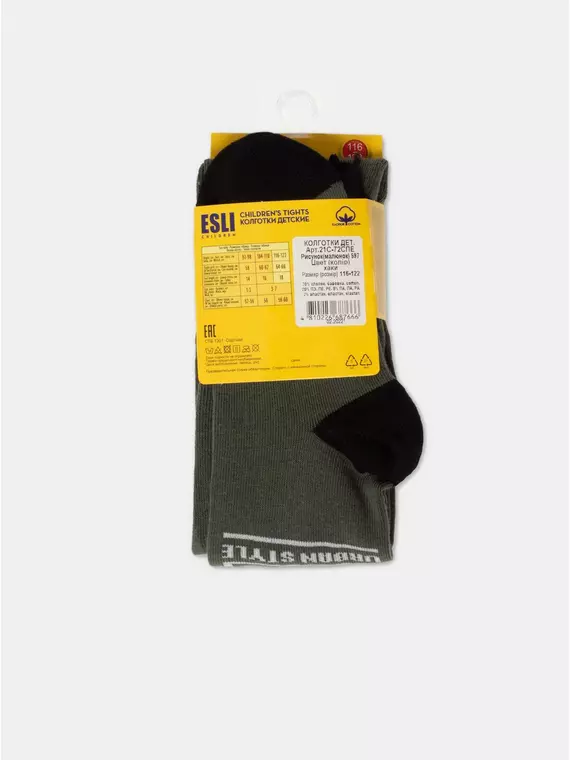 Колготки детские esli 597 хаки, 21С-72СПЕ, 116-122 (18), ESLI,  - 3