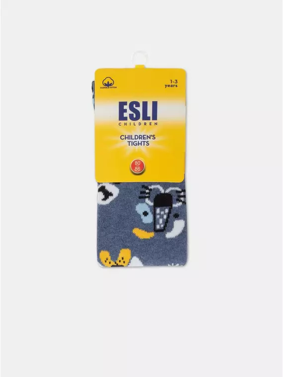 Колготки детские esli 596 темный джинс, 21С-72СПЕ, 80-86 (14), ESLI,  - 2