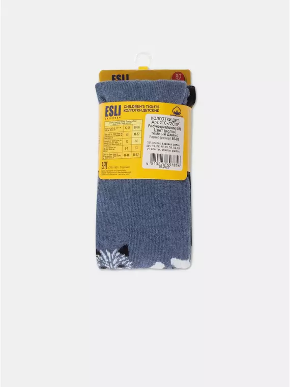 Колготки детские esli 596 темный джинс, 21С-72СПЕ, 80-86 (14), ESLI,  - 3