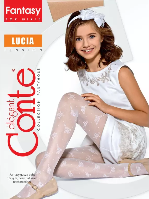 Колготки детские нарядные conte lucia natural, 16С-47СП, 104-110, CONTE ELEGANT,  - 2