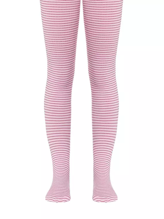 Фантазийные детские колготки conte marcia bordo-light pink, 16С-52СП, 128-134, CONTE ELEGANT,  - 1