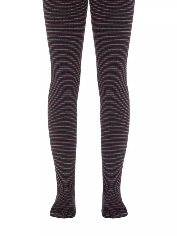 Детские колготки conte marcia bordo-nero, 16С-52СП, 116-122, CONTE ELEGANT,  - 1