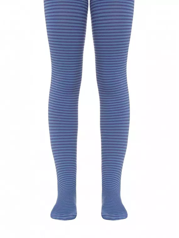 Детские фантазийные колготки conte marcia violet-sky blue, 16С-52СП, 104-110, CONTE ELEGANT,  - 1