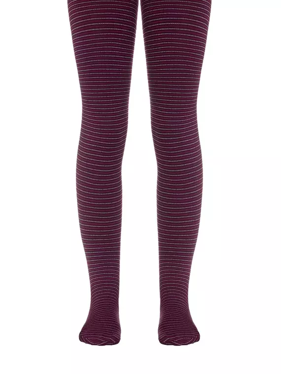 Колготки детские нарядные conte marcia bordo-melanzana, 16С-52СП, 104-110, CONTE ELEGANT,  - 1