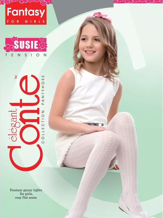 Колготки детские нарядные conte susie pink, 14С-7СП, 104-110, CONTE ELEGANT,  - 2