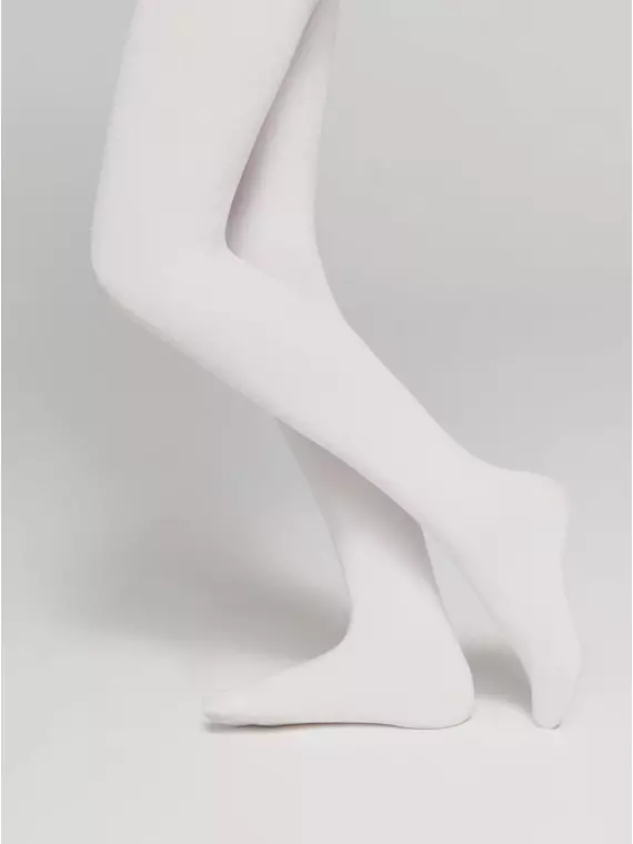 Колготки детские из микрофибры с люрексом holiday bianco, 20С-201СП, 140-146, CONTE ELEGANT,  - 2