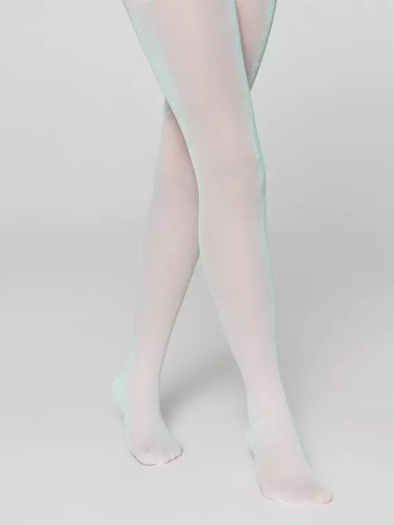 Колготки детские из микрофибры с люрексом holiday pastel pink, 20С-201СП, 116-122, CONTE ELEGANT,  - 2