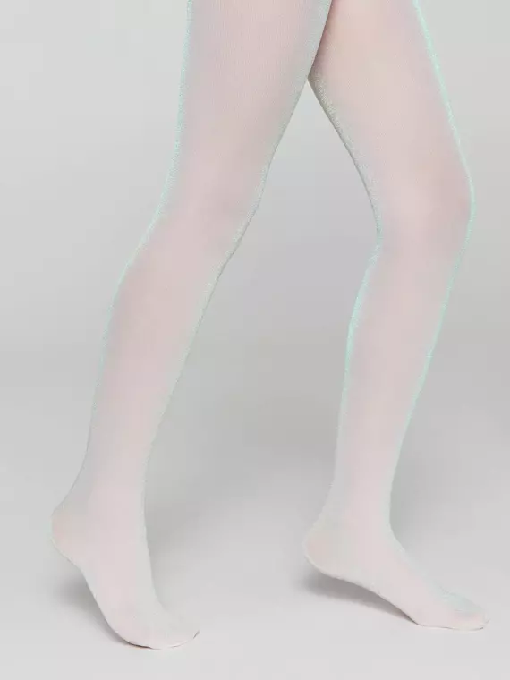 Колготки детские из микрофибры с люрексом holiday pastel pink, 20С-201СП, 116-122, CONTE ELEGANT,  - 4