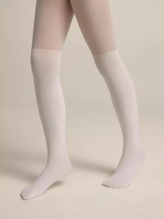 Колготки детские из микрофибры с имитацией гольфинов lolita bianco, 22С-3СП, 140-146, CONTE ELEGANT,  - 3