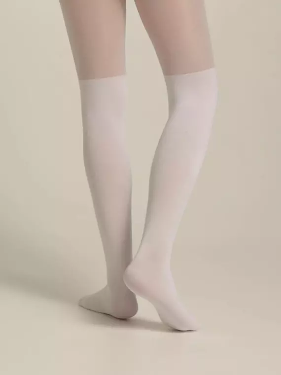 Колготки детские из микрофибры с имитацией гольфинов lolita bianco, 22С-3СП, 140-146, CONTE ELEGANT,  - 2