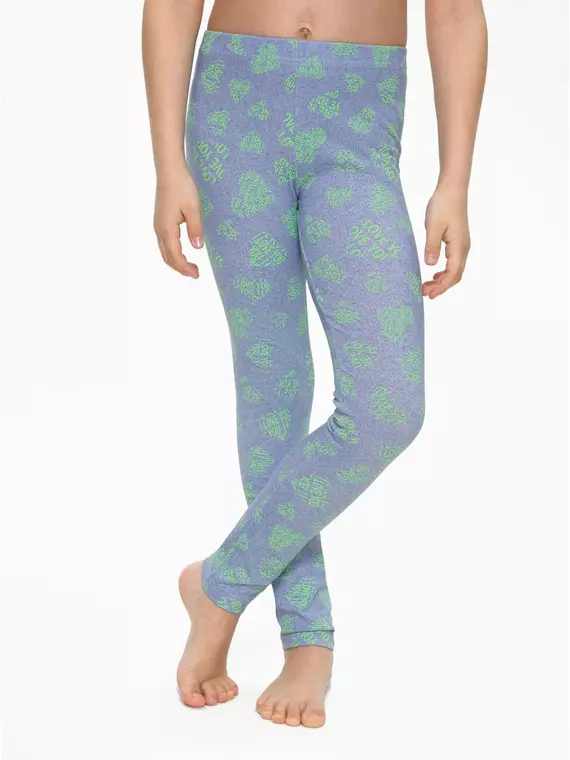 Комплект 2-х предметный для девочки (легинсы+легинсы) dilly denim-green, 17С-422ДТСП, 104,110-56, CONTE-KIDS,  - 3