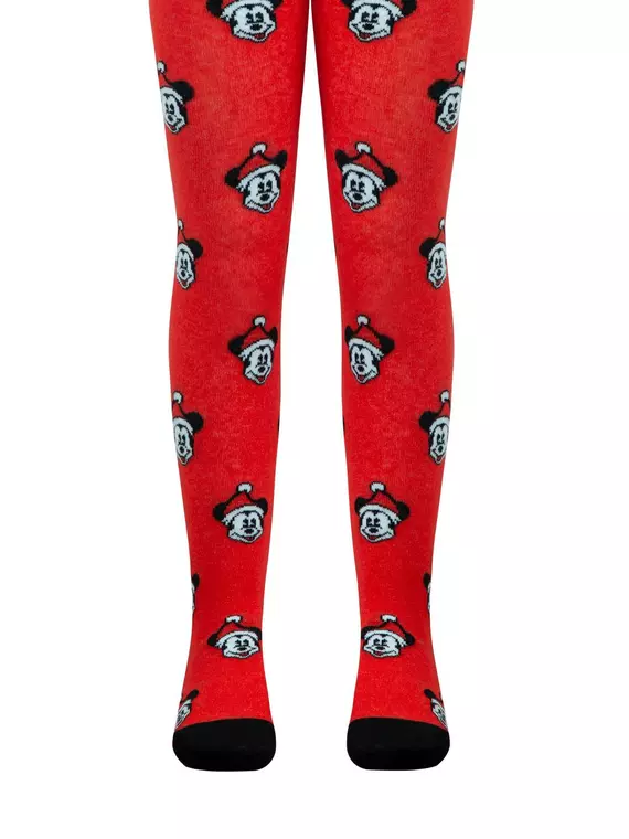 Новогодние детские колготки new year disney 585 красный, 21С-31СПМ, 62-74 (12), CONTE-KIDS,  - 5