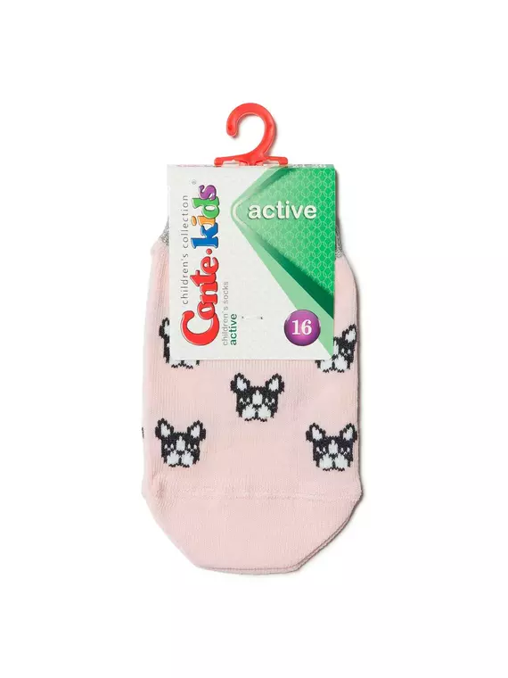 Носки детские conte-kids active (ультракороткие) 331 cветло-розовый, 17С-87СП, 18, CONTE-KIDS,  - 2