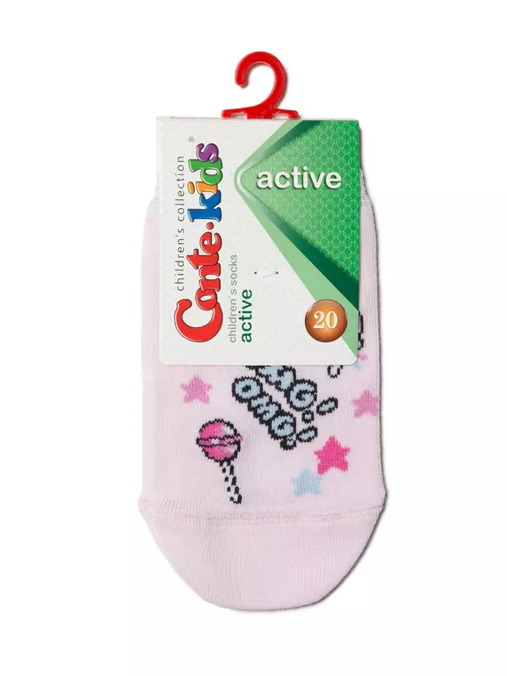 Носки детские active (ультракороткие) 333 cветло-розовый, 17С-87СП, 22, CONTE-KIDS,  - 2