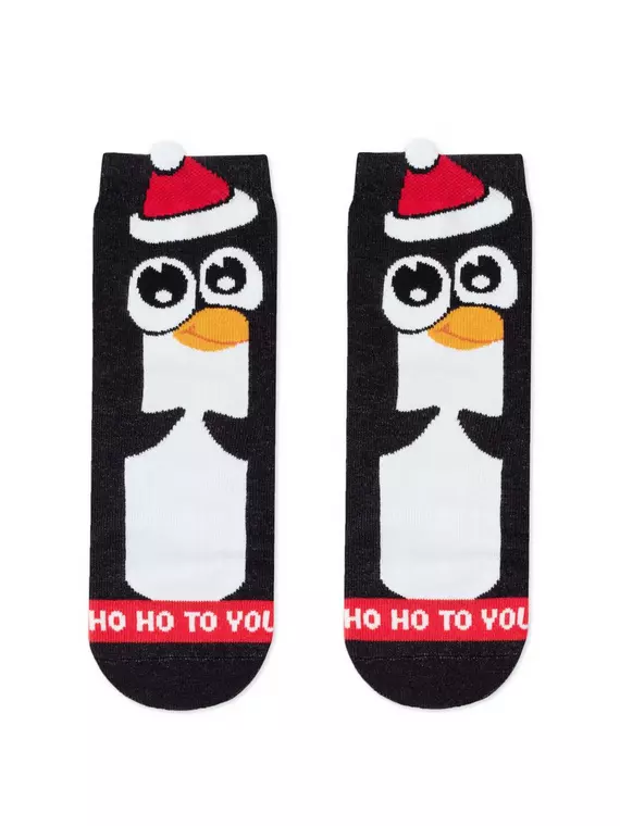 Новогодние детские носки new year 650 черный, 21С-63СП, 16-18, CONTE-KIDS,  - 2