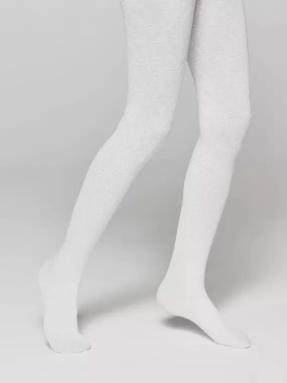 Детские колготки из микрофибры daisy bianco, 20С-114СП, 116-122, CONTE ELEGANT,  - 1