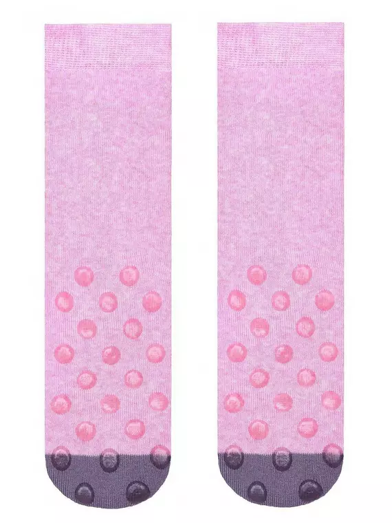 Носки детские веселые ножки (махровые, антискользящие) 292 cветло-розовый, 17С-45СП, 18, CONTE-KIDS,  - 4