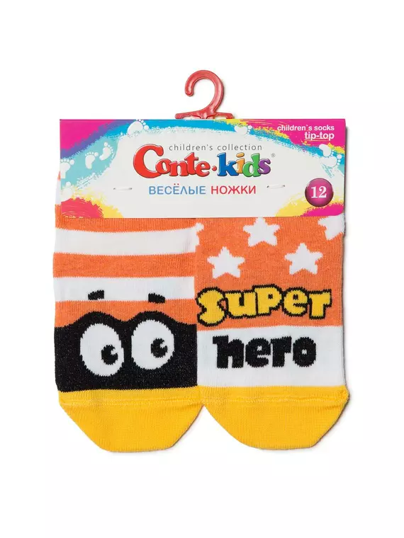 Носки детские conte-kids веселые ножки 283 оранжевый, 17С-10СП, 12, CONTE-KIDS,  - 2