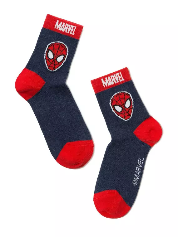 Носки с рисунками человек-паук ©marvel 412 темно-синий, 17С-132СПМ, 22, CONTE-KIDS,  - 1