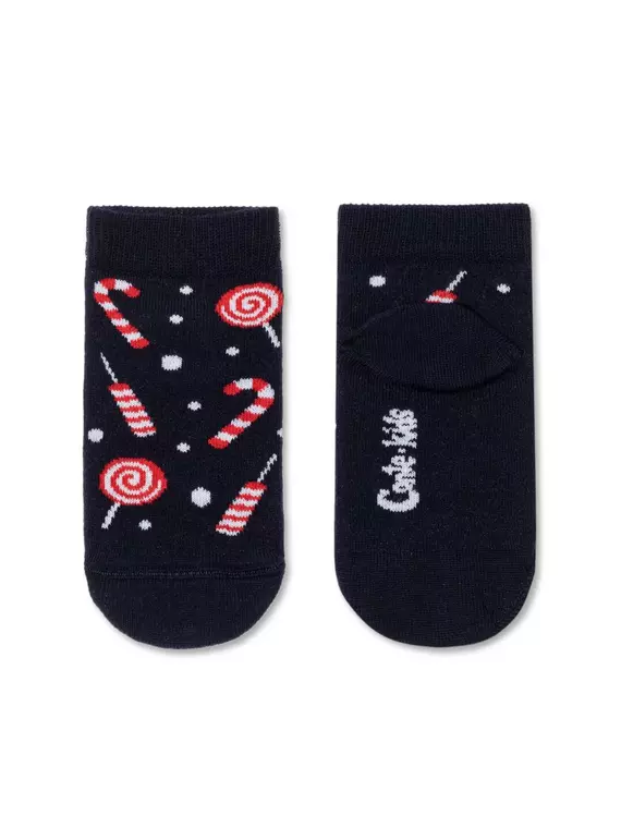 Носки детские новогодние sweets» 521 темно-синий, 19С-87СП, 11-12, CONTE-KIDS,  - 1