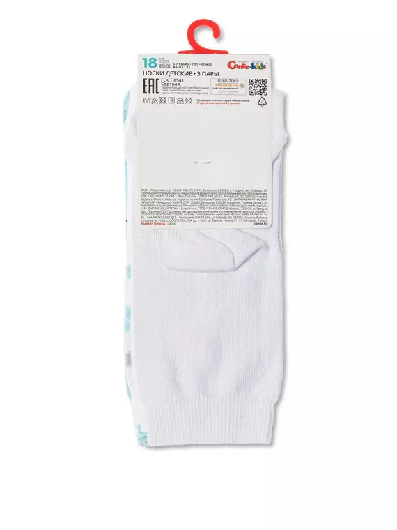 Хлопковые детские носки tip-top (3 пары) 729 ассорти, 5С-11СП, 16, CONTE-KIDS,  - 5