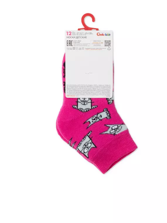 Носки детские махровые sof-tiki "cats" 599 малиновый, 21С-13/1СП, 14, CONTE-KIDS,  - 3