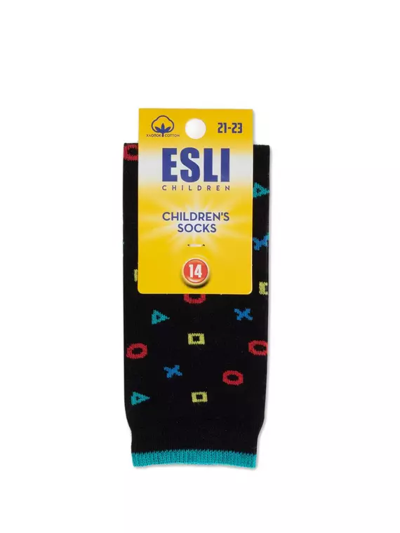 Носки детские esli с рисунками "symbol" 638 черный, 21С-90СПE, 14, ESLI,  - 3