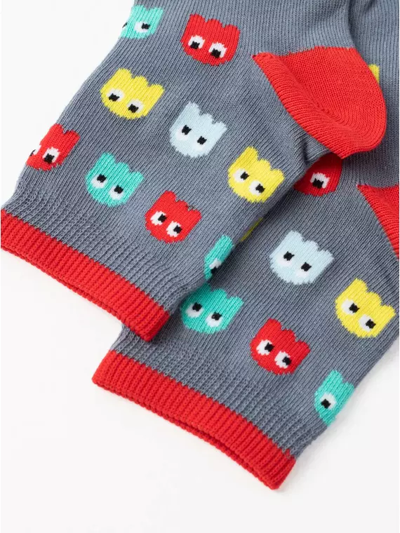 Носки детские esli с рисунками "pac-man" 643 темно-серый, 21С-90СПE, 14, ESLI,  - 2