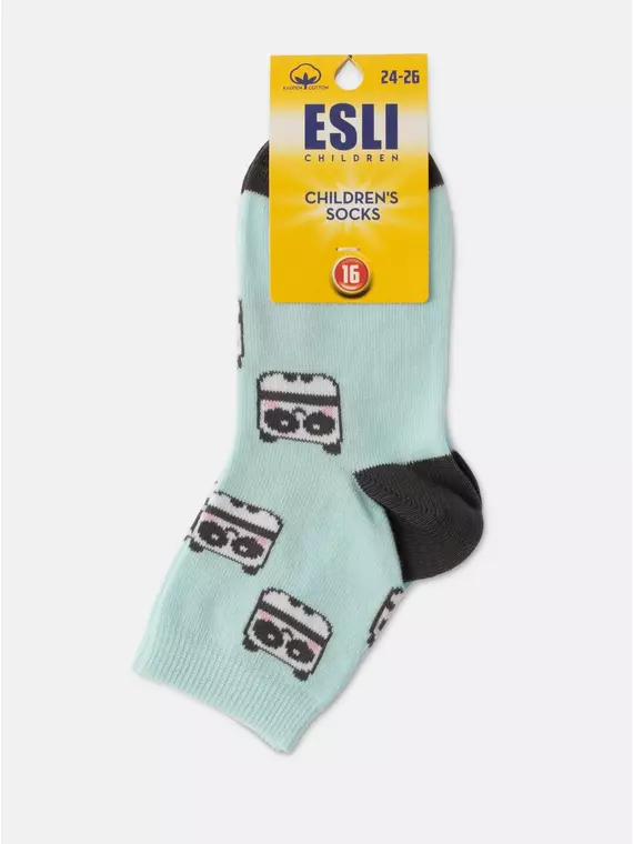 Носки детские esli с рисунками "owl" 645 бледно-бирюзовый, 21С-90СПE, 16, ESLI,  - 3