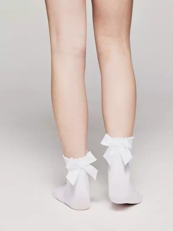 Носки для девочек с бантом lily bianco, 20С-117СП, 22-24, CONTE ELEGANT,  - 2