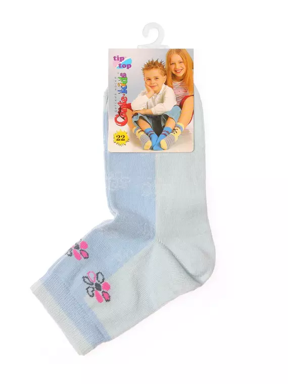 Хлопковые детские носки tip-top 007 светло-голубой, 5С-11СП, 22, CONTE-KIDS,  - 2