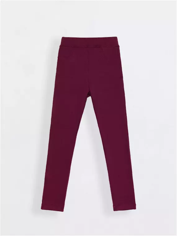 Экстрамягкие джеггинсы для школы prime new bordo, 19С-926ДТСП, 140,146-76, CONTE ELEGANT,  - 4