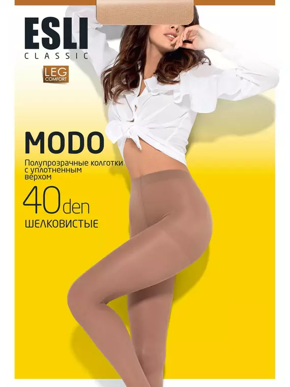Колготки женские с шортиками esli modo 40 visone, 8С-38СПЕ, 2, ESLI,  - 2