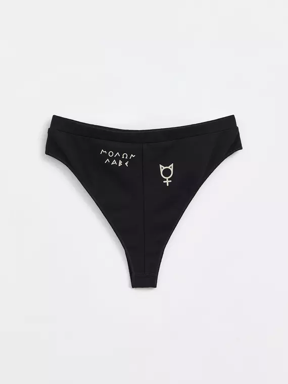 Трусы женские бразилиана tattoo style conte lbr 1479 black, , 90/XS, CONTE ELEGANT, - 5