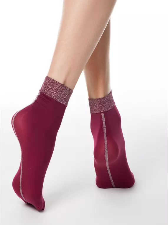 Носки женские conte fantasy (люрекс) 16с-125сп bordo, 16С-125СП, 36-39 (23-25), CONTE ELEGANT,  - 2