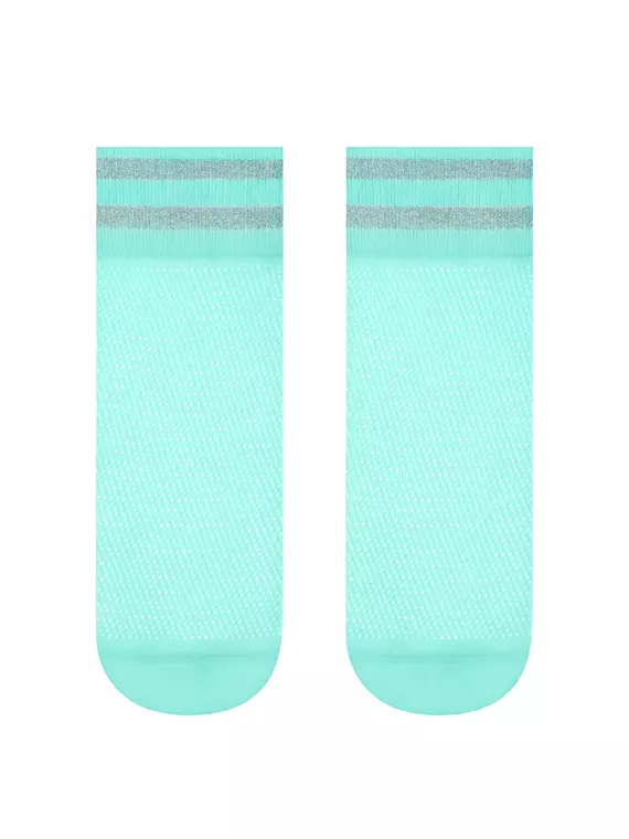 Носки женские conte fantasy (короткие, люрекс)  132 turquoise, 17С-122СП, 36-39 (23-25), CONTE ELEGANT,  - 2
