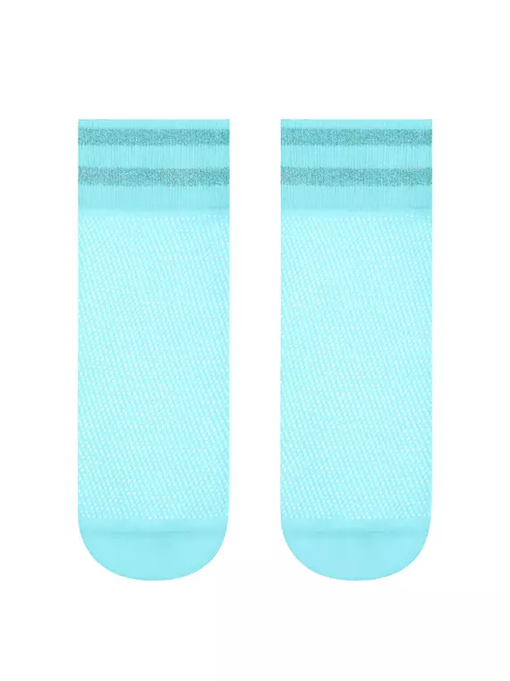 Носки женские conte fantasy (короткие, люрекс)  132 light blue, 17С-122СП, 36-39 (23-25), CONTE ELEGANT,  - 2