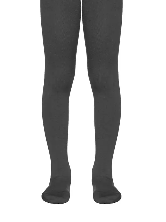 Подростковые колготки tip-top (однотонные) 000 темно-серый, 17С-149СП, 158-164 (25), CONTE-KIDS,  - 1