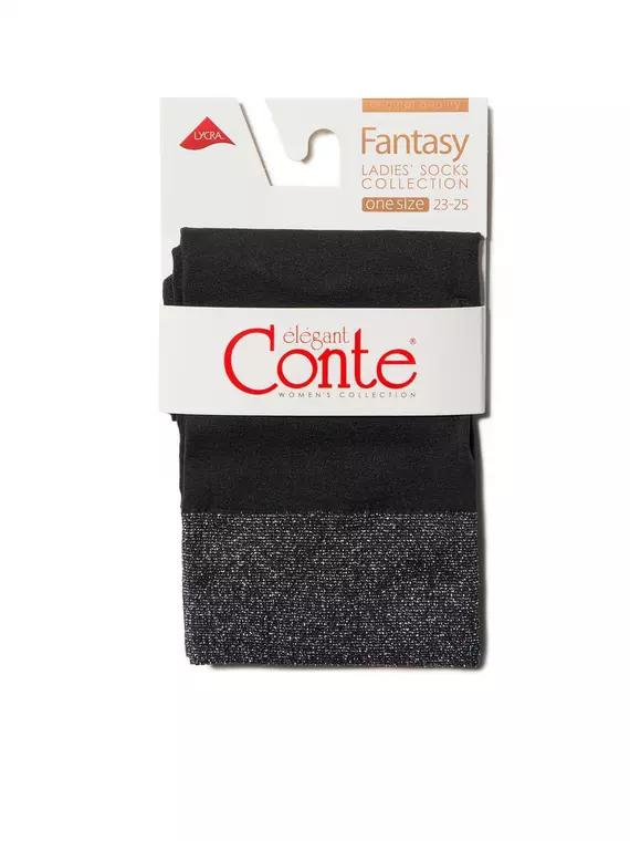 Носки женские conte fantasy (люрекс) 16с-128сп nero, 16С-128СП, 36-39 (23-25), CONTE ELEGANT,  - 4