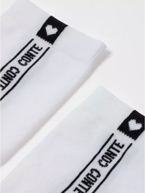 Хлопковые женские носки с рисунком "conte" 152 белый, 7С-22СП, 36-38 (23-25), CONTE ELEGANT,  - 3